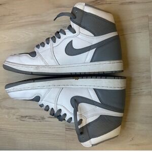 Nike Air Jordan 1 Retro High OG Stealth White Gray 2022 Sneakers Size 10.5